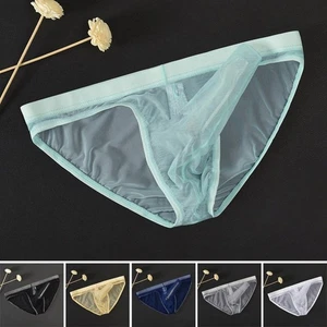 Lightweight See Through Mesh Briefs for Men with Unique Elephant Nose Design - Picture 1 of 26