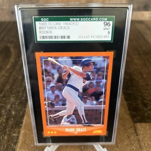 1988 SCORE TRADED MARK GRACE #80T RC ROOKIE CUBS SGC 96 MINT - Picture 1 of 12
