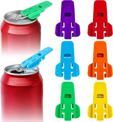 6 Pcs Manual Easy Can Opener, Soda Beer Can Opener Beverage Can Top Ring Opener - Image 1 of 4