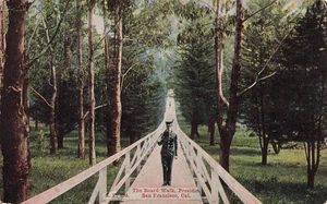 SAN FRANCISCO CA PRESIDIO BOARDWALK BRIDGE c1910 VINTAGE POSTCARD 082925 U - Picture 1 of 2