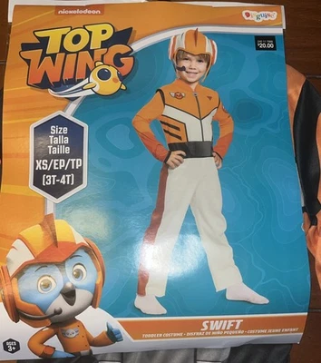 Nickelodeon Swift Top Wing Unisex Halloween Costume Size S 3 T - 4Pilot Airplane - Image 1 of 4