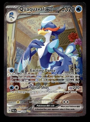 Quaquaval ex 260/193 Ultra Rare Paldea Evolved Pokemon Card - image 1 of 2