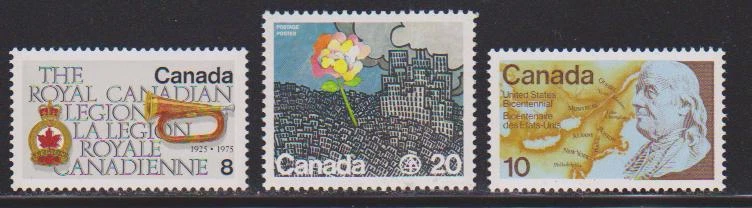 1975-1976 Canada SC# 680-691 - 3 Different Stamps Lot# 81 M-NH   - Image 1 of 1
