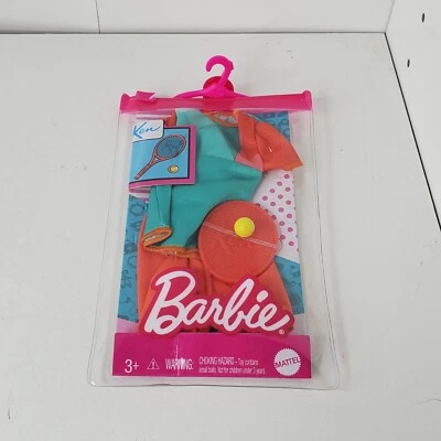 Barbie Moda Pack Carrera Jugador de Tenis Muñeca Ropa Ken y Raqueta de Tenis Nuevo en Paquete Foto 1 de 4