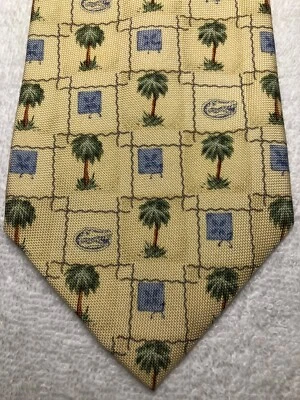 CORBATA TOMMY BAHAMA HOMBRE AMARILLA CON PALMERAS VERDES Y AZUL 4,25 X 59 Foto 1 de 4