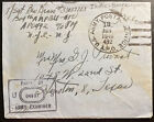 1945 US Army Post Office 492 India Airmail Censored Cover To Houston TX USA