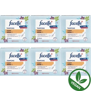 6 x 56 Tampons | facelle Tampons super zuverlässiger Schutz hoher Tragekomfort - Bild 1 von 2