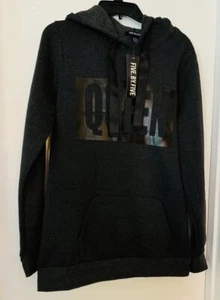 Felpa con cappuccio pullover Five.by.Five Queen grigio scuro nuova con etichetta taglia media - Foto 1 di 4