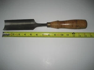 Vintage Buck Brothers/Bros. Gouge Blade Chisel - 2" Curved Blade - Picture 1 of 21