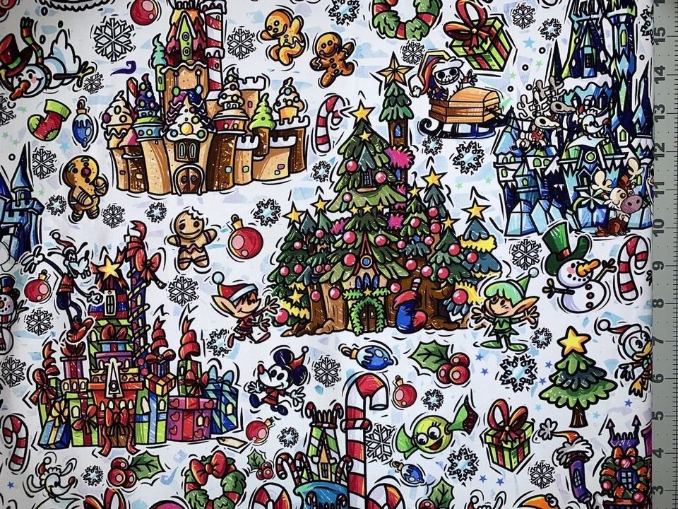 Nightmare Before Christmas Custom Fabric Fat Quarter 18x28” Cotton Spandex - Image 1 of 1