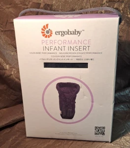 NIB ERGOBABY PADDED INFANT INSERT, BLACK, 100% COTTON LINING, MESH OUTER SHELL - Picture 1 of 12