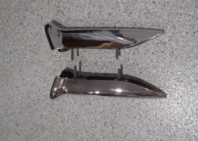 56 57 C1 Corvette Horizontal Rear Bumpers-Original GM#3725223--Prof. RECHROMED! - Imagem 1 de 4
