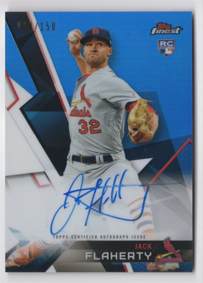 2018 TOPPS FINEST BLUE REFRACTOR /150 JACK FLAHERTY Rookie Auto - Image 1 of 2