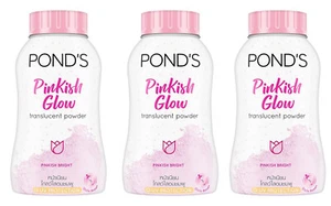 3 x Pond s Angel Pinkish Bright Glow Magic Facial Powder Oil Control Pink 50g - Picture 1 of 4