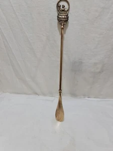 RARE SOLID BRASS SHOE HORN WITH ESMERALDA LADY DESIGN R734726/17006 UKMADE - Picture 1 of 14