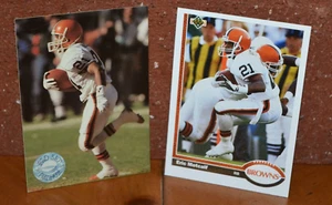 VINTAGE FOOTBALL CARDS BUY 1 GET 1 FREE BROWNS ERIC METCALF LOT E - Picture 1 of 2