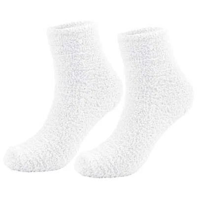 Women Men Fuzzy Fluffy Socks Cozy Warm Soft Winter Plush Home Sleeping Socks NEW - Image 1 of 4