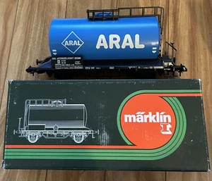 Ancien wagon citerne Marklin I Guage #5867 Aral occasion livraison gratuite - Photo 1/1