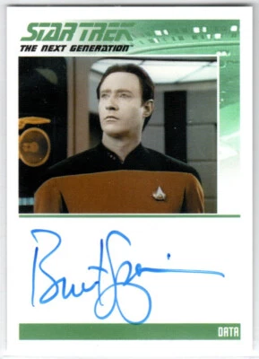 STAR TREK INFLEXIONS LA PRÓXIMA GENERACIÓN BRENT SPINER COMO DATOS AUTÓGRAFO ESTILO TNG Foto 1 de 2
