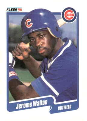 1990 Fleer #44a Jerome Walton - Image 1 of 2