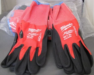 2 Milwaukee 2 Cut Level 2 latex dipped work gloves 48-22-8928 Xlarge size - Picture 1 of 4