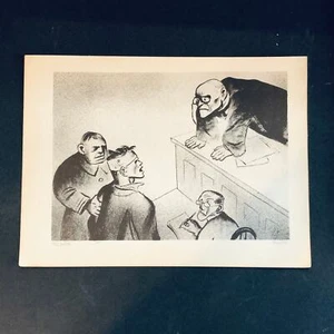 William Gropper "The Judge" 1930s Art Print Treasury Collection Sketch Vintage - Picture 1 of 11