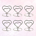  10 Pcs Table Number Holders Paper Clips Photo Stand Metal Banquet Deck