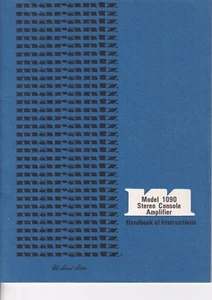 Manual de instrucciones Operating Instructions para Marantz 1090 - Imagen 1 de 1
