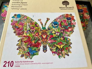 WENTWORTH Holzpuzzle 210 Teile Schmetterling Kaleidoskop KOMPLETT Originalverpackt - Bild 1 von 2