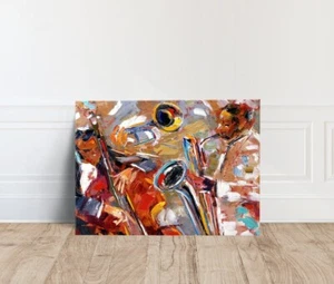 Abstract Jazz Art, Jazz Painting, Music Wall Art, African American Art, Jazz Art - Picture 1 of 8