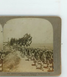 Soldados de San Francisco de Filipinas Guerra Hispanoamericana Universal Stereoview - Imagen 1 de 3