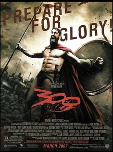 Gerard Butler "300" Warner Brothers 2007 anuncio de película 8 x 11 impresión de anuncio - Imagen 1 de 3