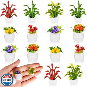 Skylety 14 Piezas Miniatura Casa de Muñecas Plantas Accesorios Mini Flores Artificiales - Imagen 1 de 5