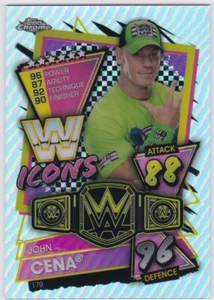 2021 Topps WWE Chrome Slam Attax Refractor #179 John Cena WWE ICONS - Picture 1 of 1