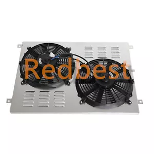 Cubierta y ventilador de aluminio para radiadores Ford F100 150 250 350 1972-79 19"x26" 433 833 - Imagen 1 de 20