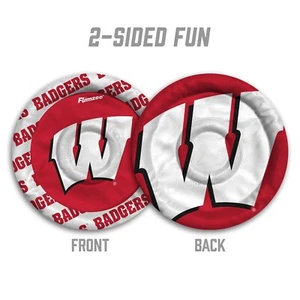 Wisconsin Badgers Flimzee Bean Bag Flying Disk New 10" Round - Picture 1 of 7