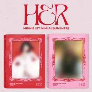 MINNIE G I-DLE 1st Mini Album HER Random Ver CD+Book+P.Card+B.Mark+F.Poster+Gift - Imagen 1 de 8