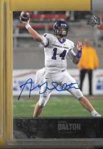 2011 Upper Deck College Auto ANDY DALTON Bengals su carta TCU - Foto 1 di 1
