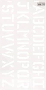 Letter Stencils: 3-inch Letter, 23 x 12 inches - Picture 1 of 1