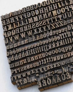 Bookbinding Brass Type set 0.18" embossing gold finishing bookbinder gilding ..- - Picture 1 of 7