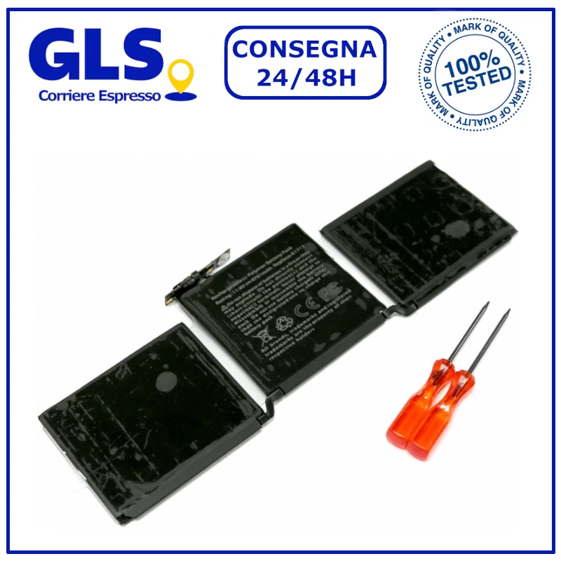 BATTERIA Adatta per APPLE MACBOOK PRO 13 A1708 A1713 EMC2978 4781MaH 020-00945