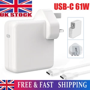61W For Apple USB C Adapter Charger For Macbook Pro &Air A1947 A2337 A1932 A2141 - Picture 1 of 9