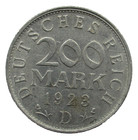 Weimarer Republik  200 Mark 1923 D - München EINIGKEIT UND RECHT UND FREIHEIT