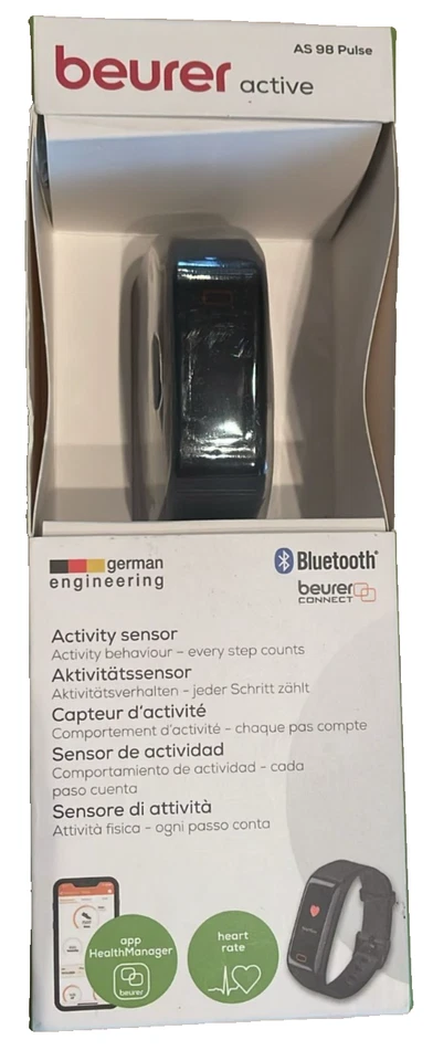 Beurer Aktivitätssensor AS98 Pulse Fit dank Aktivitäts- und Schlaftracking - Bild 1 von 2