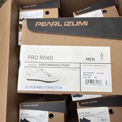 Новая мужская дорожная велосипедная обувь Pearl Izumi Pro Performance Road 12 США/48 ЕС/12 Великобритания - Изображение 1 из 4