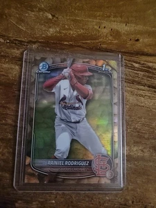 2025 Bowman Chrome  Rainiel Rodriguez  1st Prospect Peanuts Snack Pack SSP Cards - Picture 1 of 7