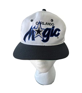 VTG Orlando Magic Snapback Hat Sports Specialties 90s NBA Logo White Black NWOT - Picture 1 of 10