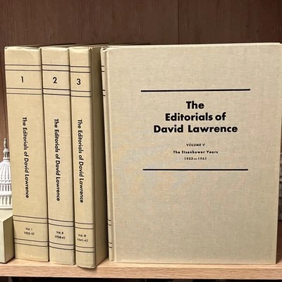 1970 The Editorials of David Lawrence, 4 Volume Set - Image 1 of 4