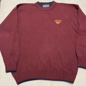 Vintage Virginia Tech Pullover Herren XL weinrot Jansport Strick Preppy bestickt - Bild 1 von 6