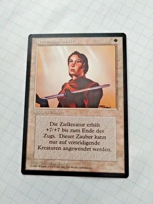 MTG Rightiousness (Rechtschaffenheit)  FBB German  Miscut Regular - Uncirculated - Image 1 of 3